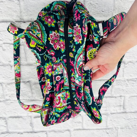 Vera Bradley Emily Paisley Quilted Satchel Shoulder Bag Floral Print Colorful - Picture 7 of 12